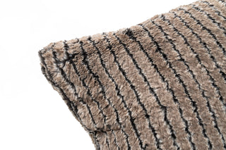 Luxe Faux Fur Stripe Pillow