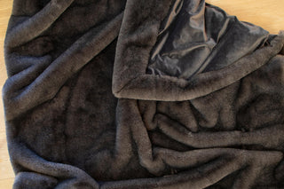 Ultimate Plush Luxe Faux Fur Throw with Fold Over