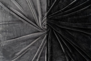 Dark Grey/Grey King Contrast Stitch Reversible Flannel Luxe Throw Blanket