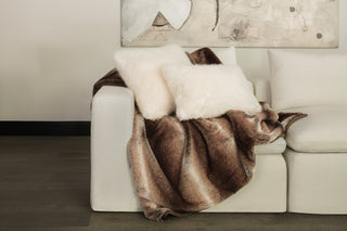 Long Luxe Faux Fur Pillow