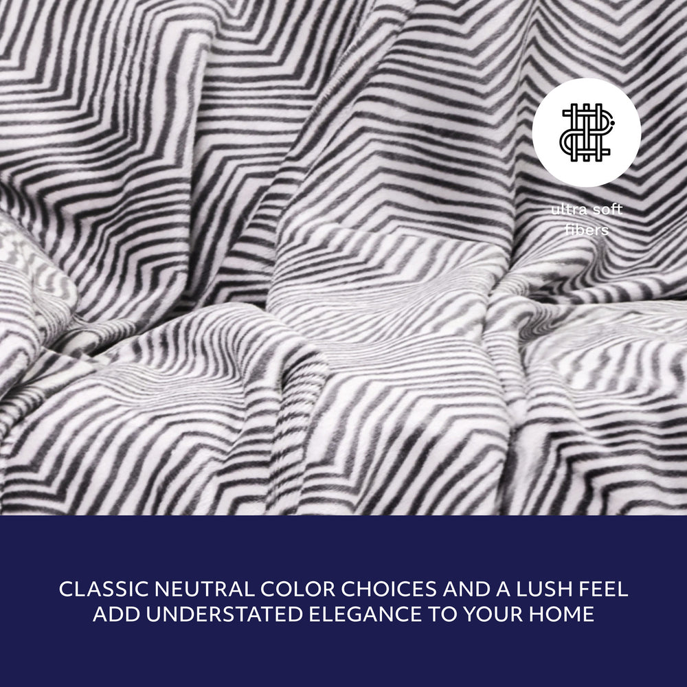 The Fireside Mélange Throw - Twilight Chevron