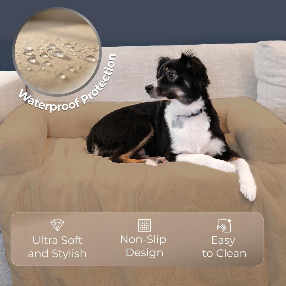 Waterproof Couch Cover for Pets - Taupe