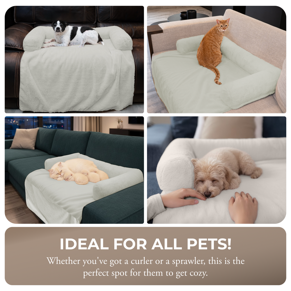 Waterproof Couch Cover for Pets - Ivory