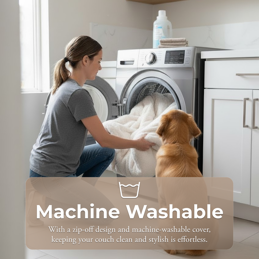 Waterproof Couch Cover for Pets - Ivory