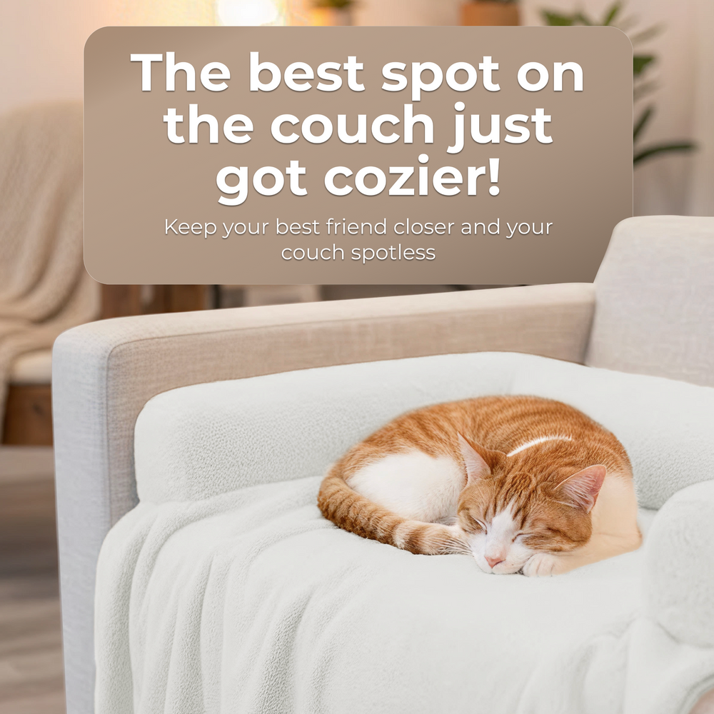 Waterproof Couch Cover for Pets - Ivory