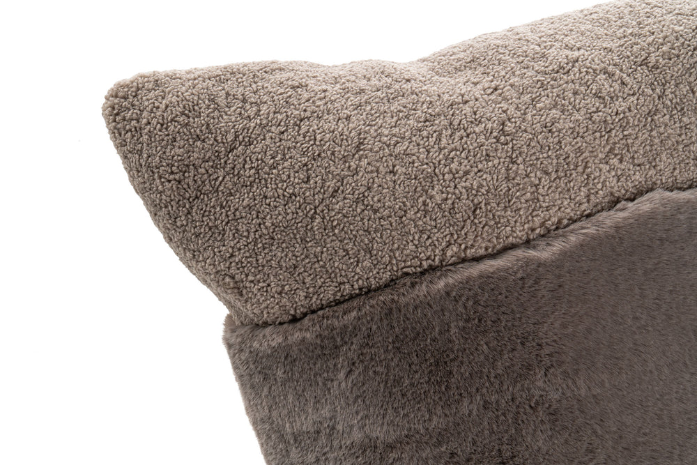 Luxe Faux Fur Jacquard Pillow