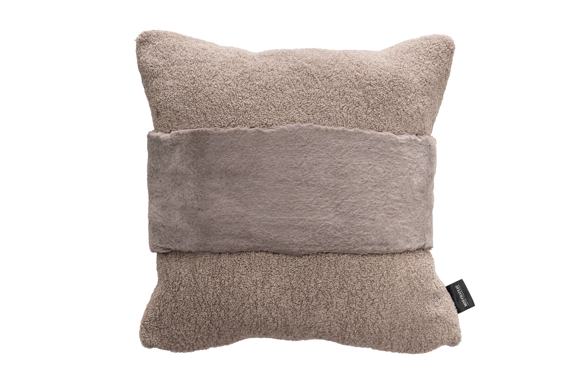 The Heritage Pattern Faux Fur Pillow - Mink Whisper – Mon Chateau