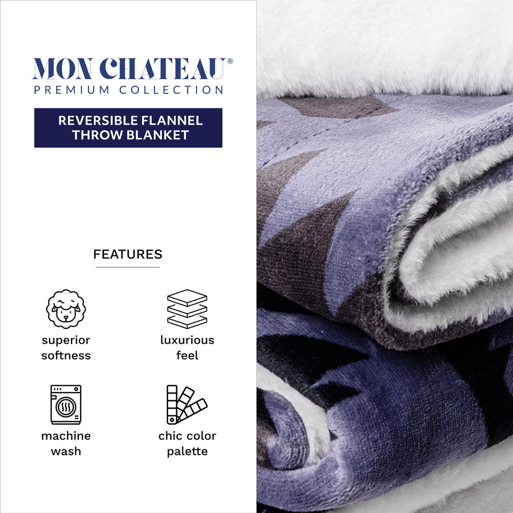 Ultra Plush Flannel Throw - Aztec Print