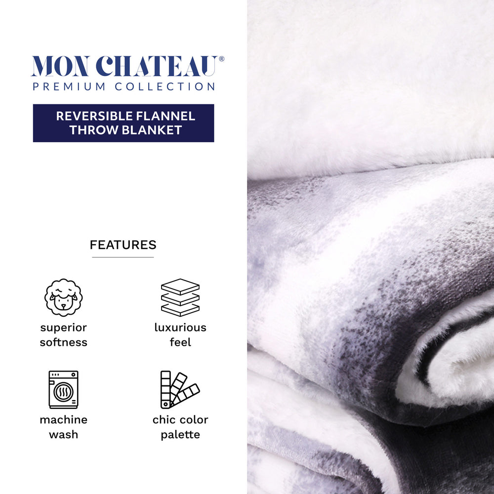 Ultra Plush Flannel Throw -  Stripe