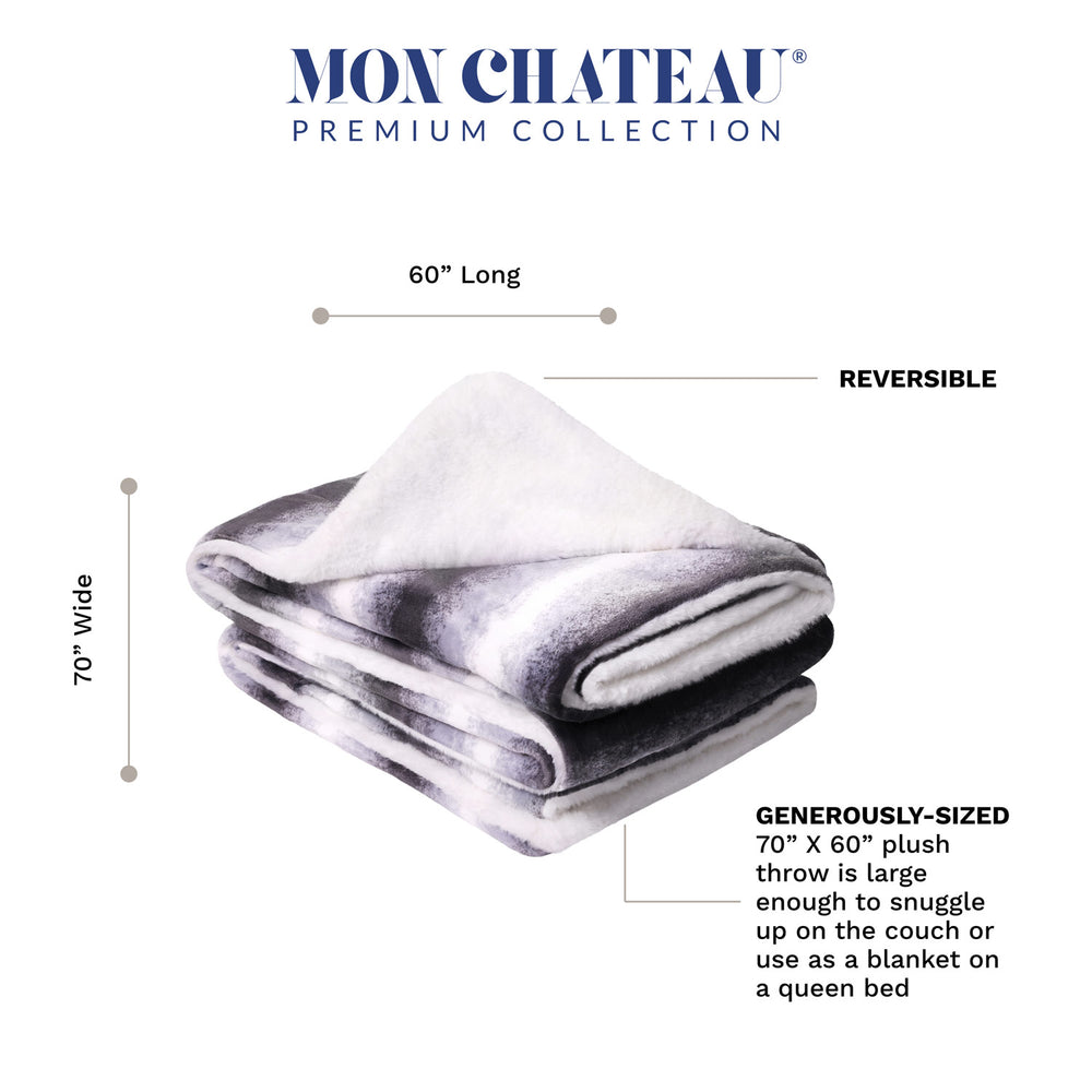 Ultra Plush Flannel Throw -  Stripe
